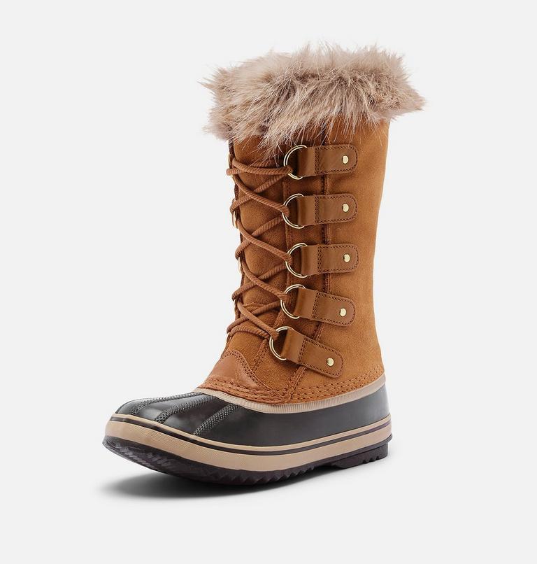 Women's JOAN OF ARCTIC Waterproof Snow Boots, Color: Camel Brown, Black, image 7