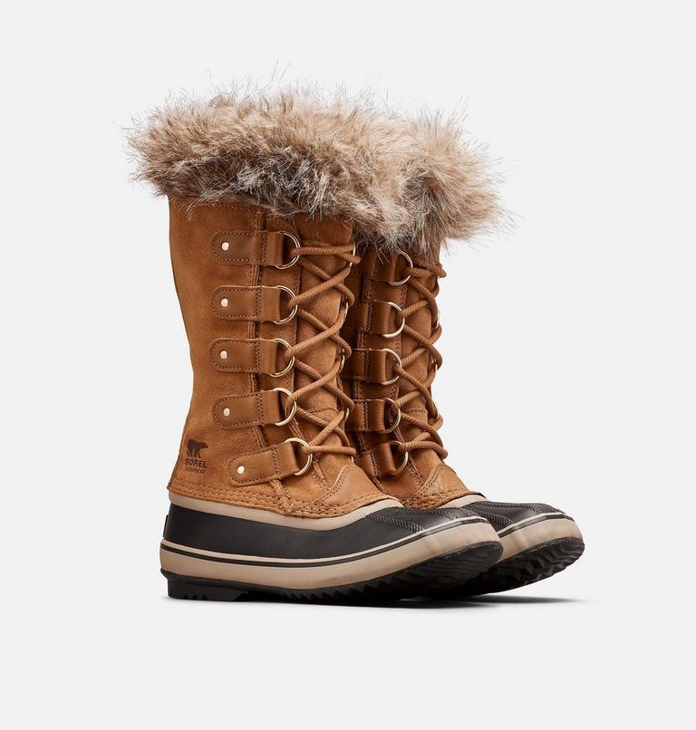 Women's JOAN OF ARCTIC Waterproof Snow Boots, Color: Camel Brown, Black, image 2