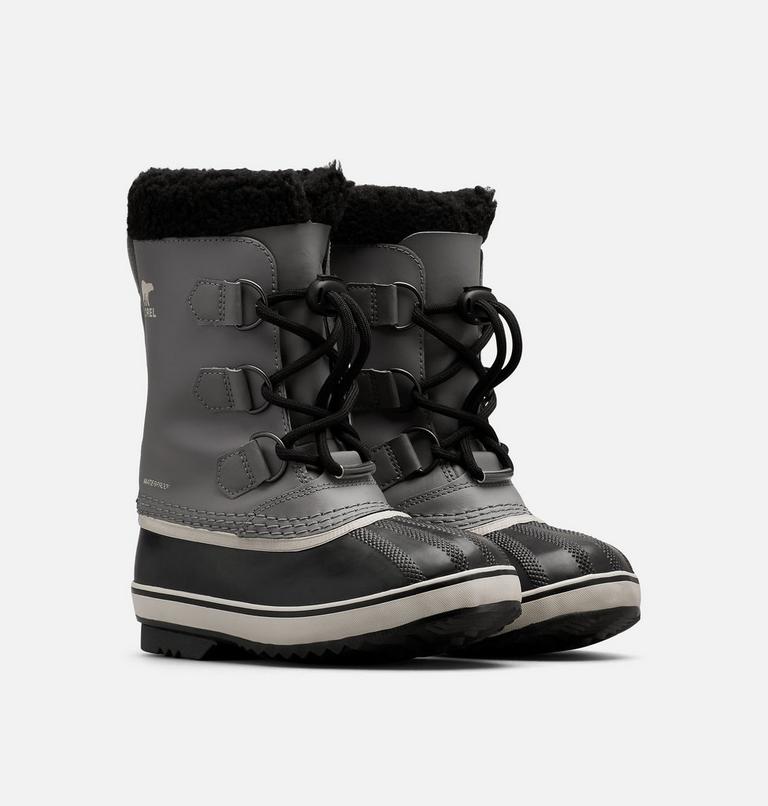 Youth YOOT PAC TP Waterproof Snow Boots, Color: Quarry, Black, image 2
