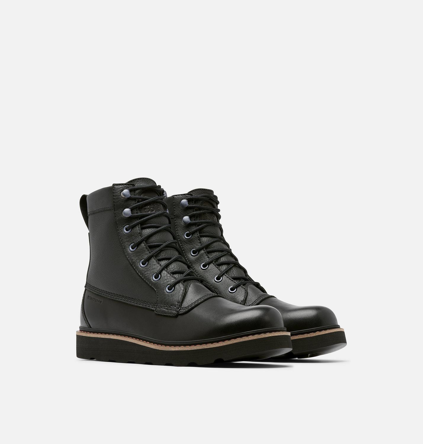 SOREL ブーツ Sorel Women's Caribou X Lace Waterproof Boot Black/Sea Salt NIB