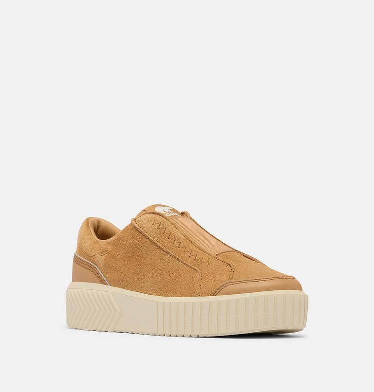 Women's ONA AVE Slip-On Sneakers, Color: Tawny Buff, Chalk, image 7