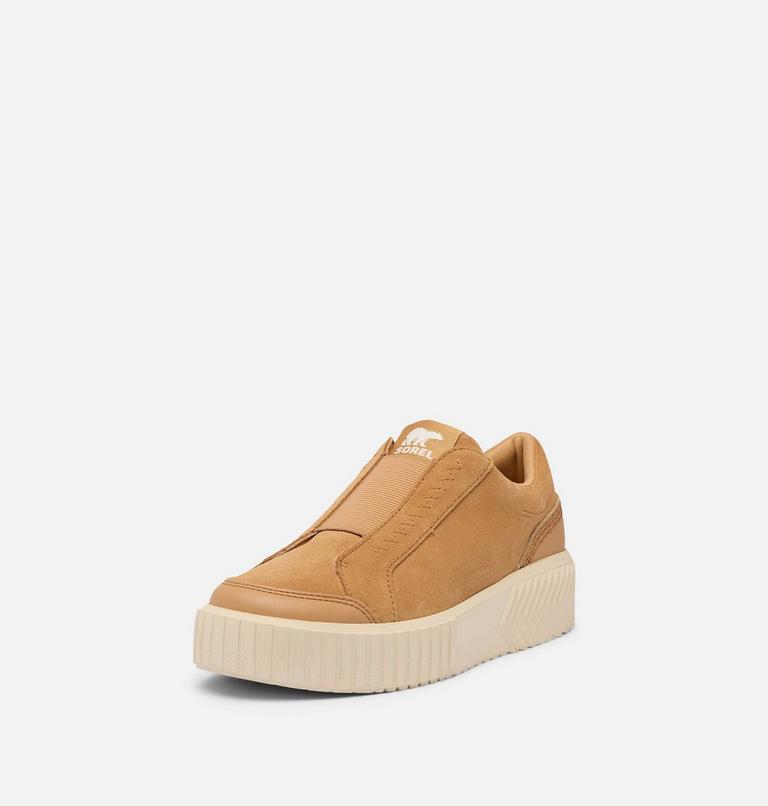 Women's ONA AVE Slip-On Sneakers, Color: Tawny Buff, Chalk, image 8