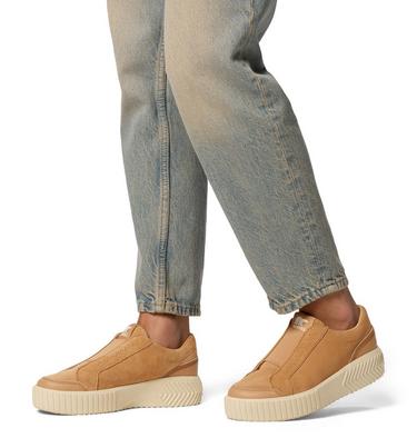 Women's ONA AVE Slip-On Sneakers, Color: Tawny Buff, Chalk, image 2