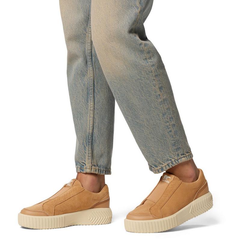 Women's ONA AVE Slip-On Sneakers, Color: Tawny Buff, Chalk, image 10
