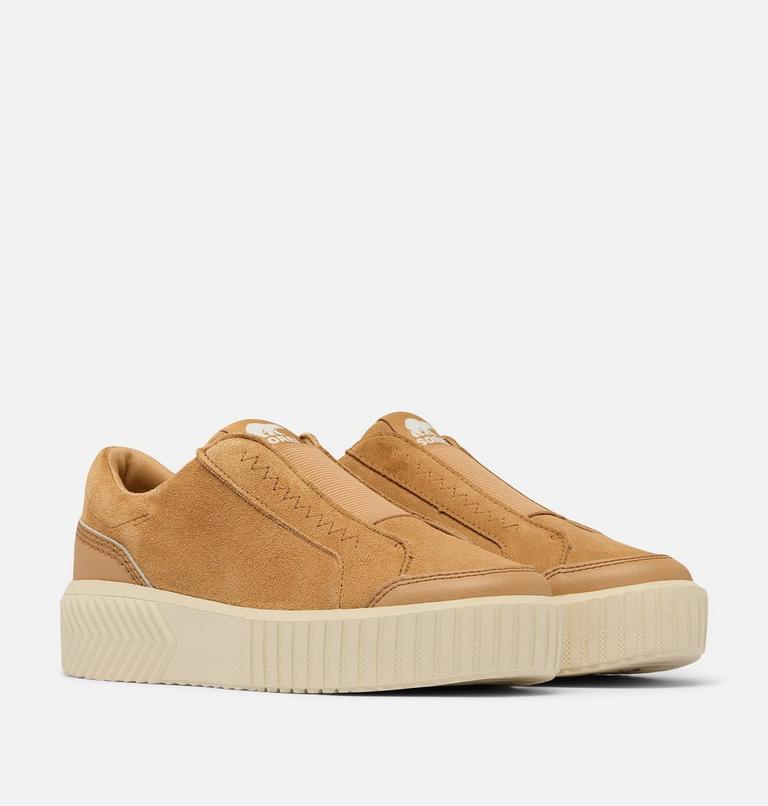 Women's ONA AVE Slip-On Sneakers, Color: Tawny Buff, Chalk, image 2