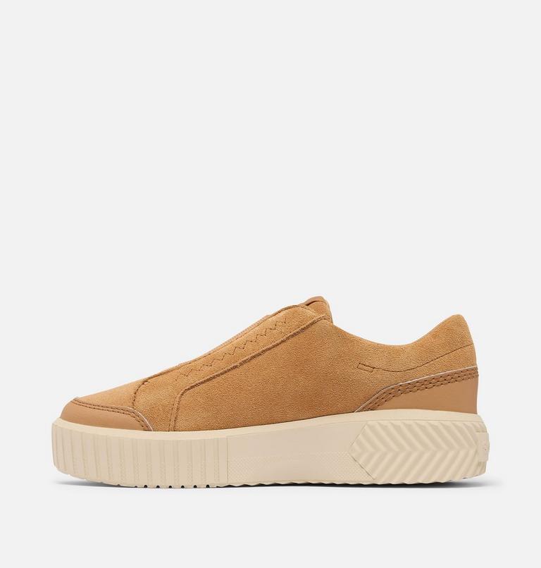 Women's ONA AVE Slip-On Sneakers, Color: Tawny Buff, Chalk, image 4