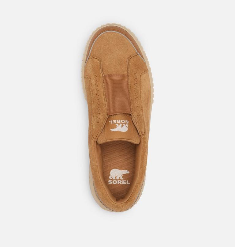 Women's ONA AVE Slip-On Sneakers, Color: Tawny Buff, Chalk, image 5