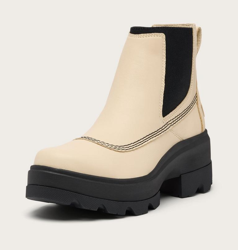 JOAN FRWD Women's Chelsea Boot, Color: Bleached Ceramic, Black, image 7