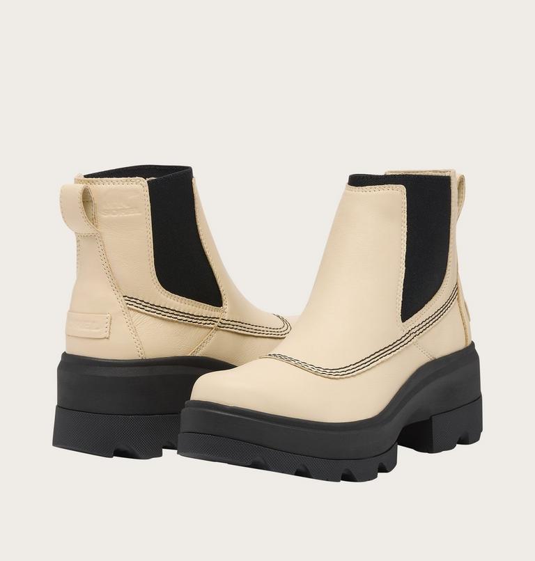 JOAN FRWD Women's Chelsea Boot, Color: Bleached Ceramic, Black, image 8