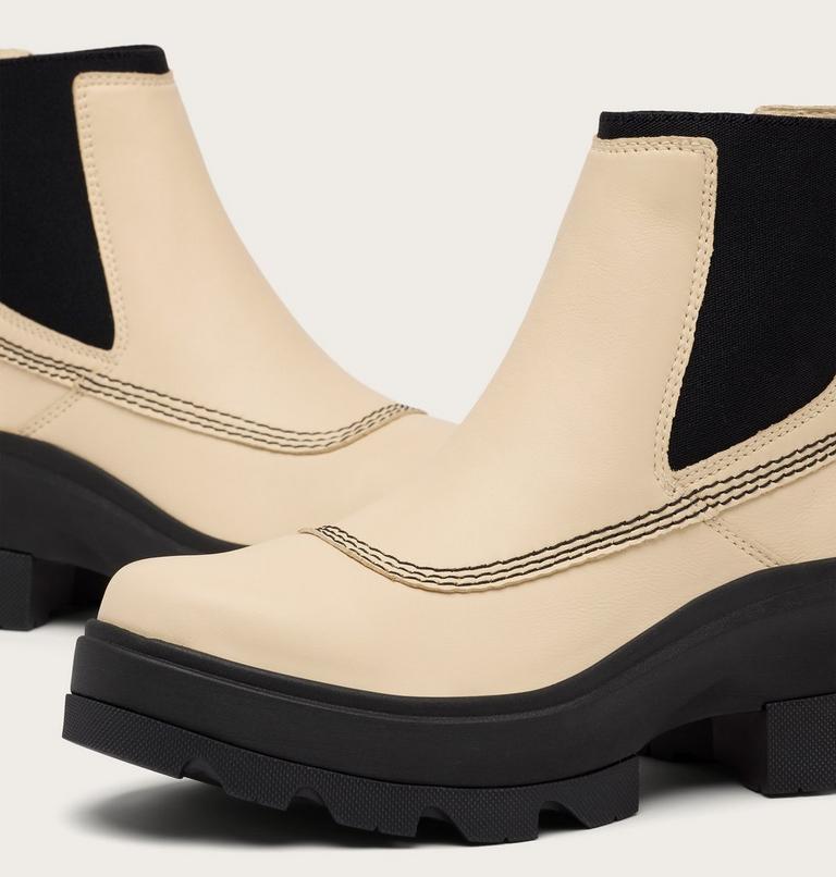 JOAN FRWD Women's Chelsea Boot, Color: Bleached Ceramic, Black, image 9