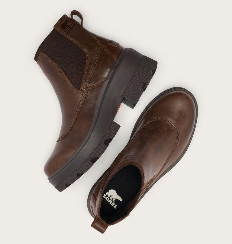 Women's JOAN FRWD Waterproof Chelsea Boots, Color: Tobacco, Blackened Brown, image 4
