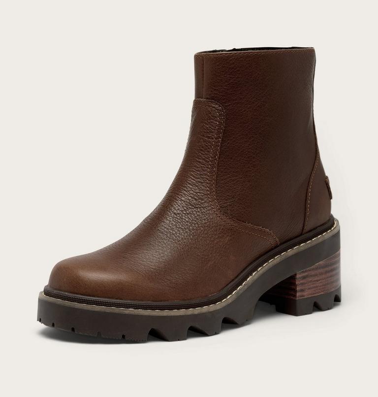 Women's JOAN NOW Zip Bootie, Color: Tobacco, Blackened Brown, image 7