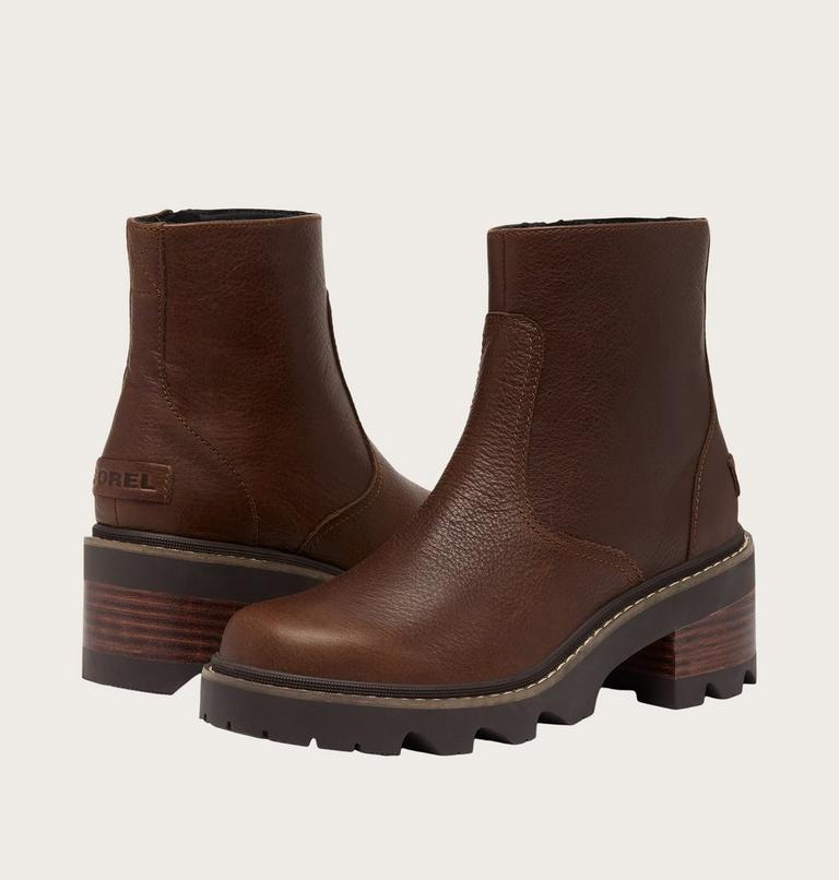 Women's JOAN NOW Zip Bootie, Color: Tobacco, Blackened Brown, image 8