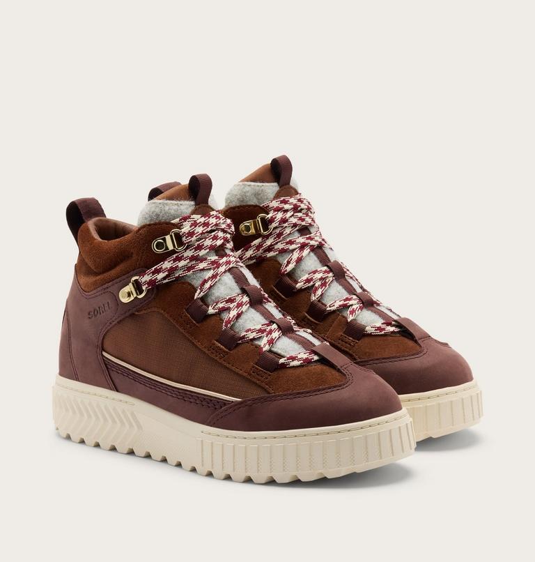 Women's ONA AVE Peak Waterproof Boots, Color: Dark Auburn, Red Lodge, image 2