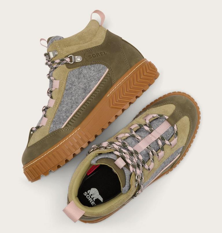 Women's ONA AVE Peak Waterproof Boots, Color: Stone Green, Dusty Twill, image 5