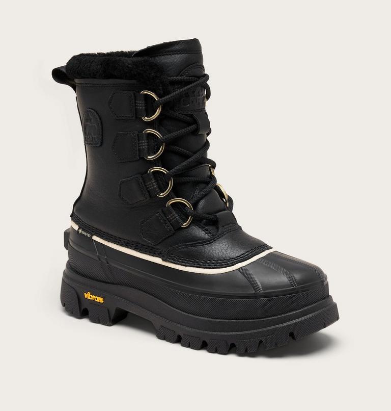 Women's CARIBOU HORIZON GTX Winter Boots, Color: Black, Honey White, image 6