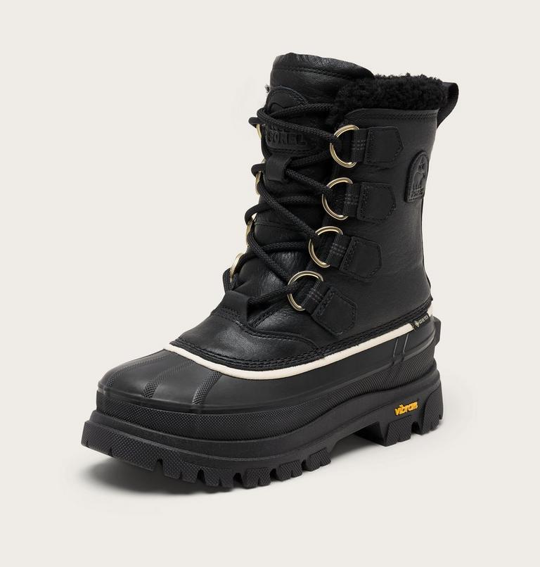 Women's CARIBOU HORIZON GTX Winter Boots, Color: Black, Honey White, image 7