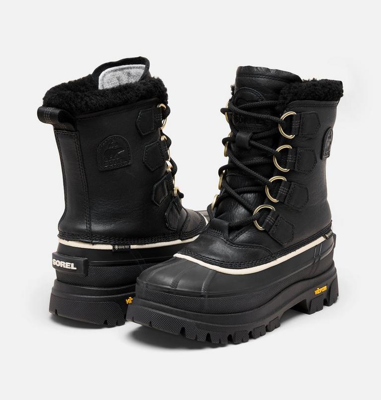 Women's CARIBOU HORIZON GTX Winter Boots, Color: Black, Honey White, image 8