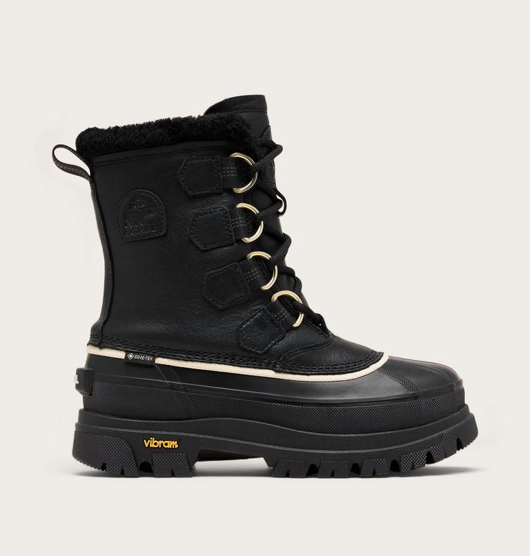 Women's CARIBOU HORIZON GTX Winter Boots, Color: Black, Honey White, image 1