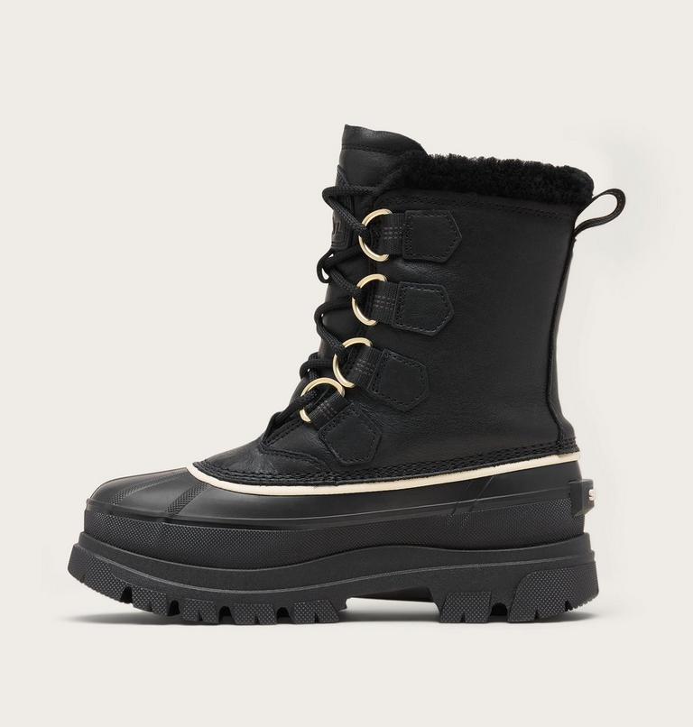 Women's CARIBOU HORIZON GTX Winter Boots, Color: Black, Honey White, image 3