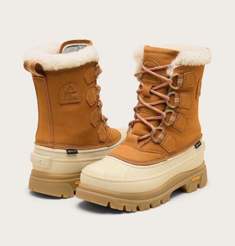 Women's CARIBOU HORIZON GTX Winter Boots, Color: Canyon Gold, Honey White, image 8