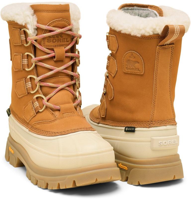 Women's CARIBOU HORIZON GTX Winter Boots, Color: Canyon Gold, Honey White, image 9