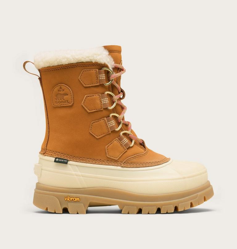 Women's CARIBOU HORIZON GTX Winter Boots, Color: Canyon Gold, Honey White, image 1