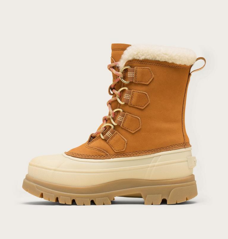Women's CARIBOU HORIZON GTX Winter Boots, Color: Canyon Gold, Honey White, image 3