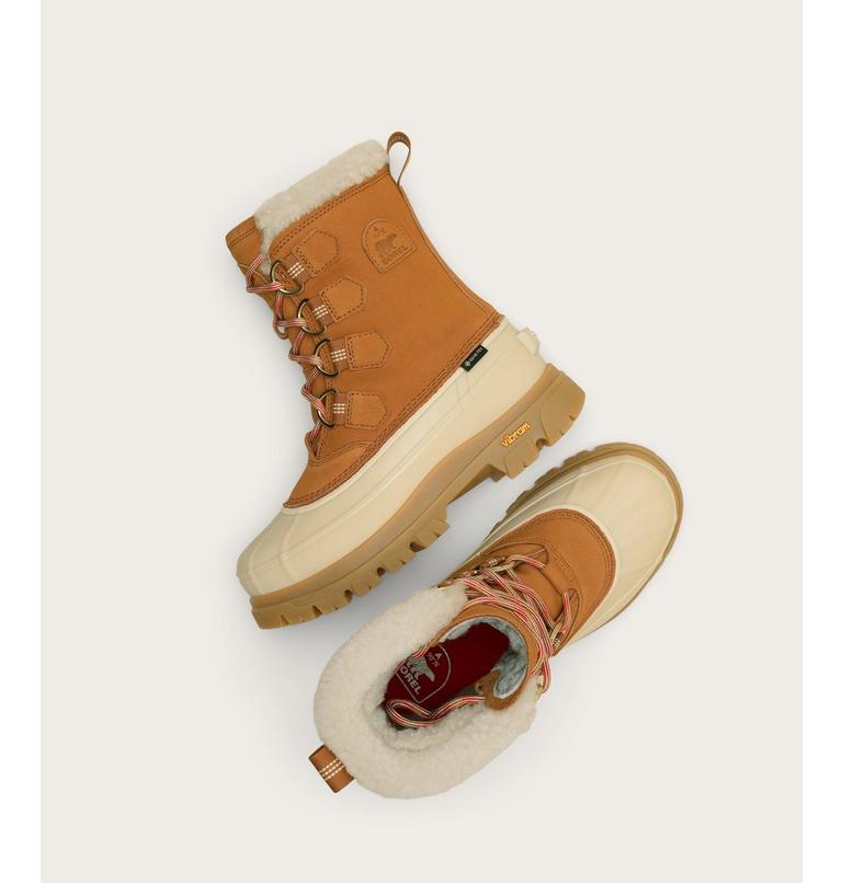 Women's CARIBOU HORIZON GTX Winter Boots, Color: Canyon Gold, Honey White, image 4