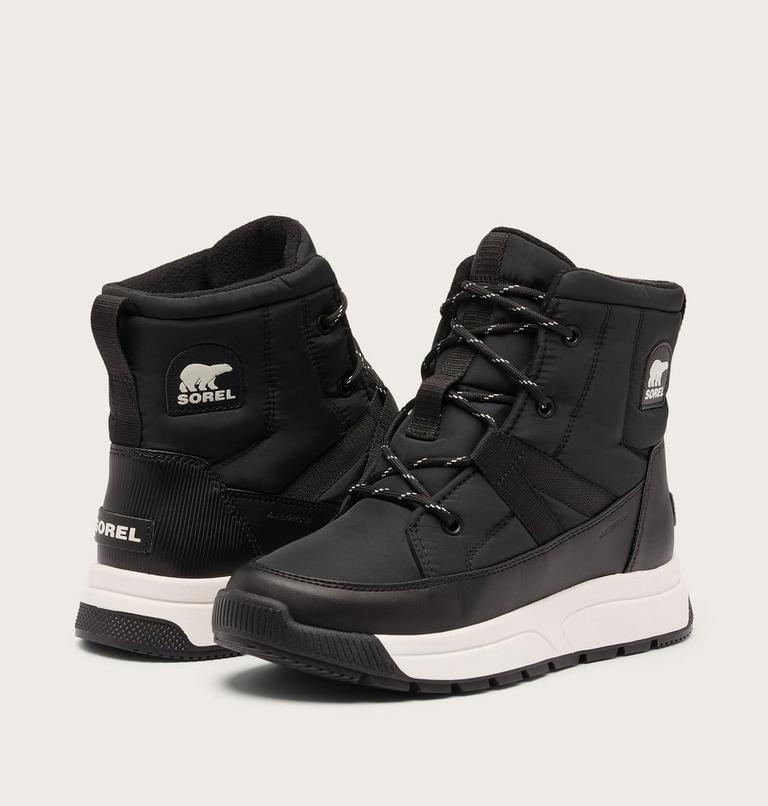 Women's WHITNEY III Mid Waterproof Boots, Color: Black, Sea Salt, image 8