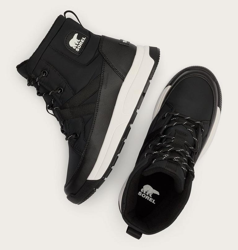 Women's WHITNEY III Mid Waterproof Boots, Color: Black, Sea Salt, image 4