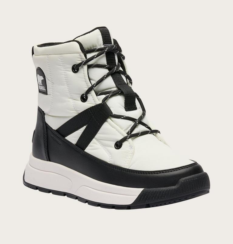 Women's WHITNEY III Mid Waterproof Boots, Color: Sea Salt, Black, image 6