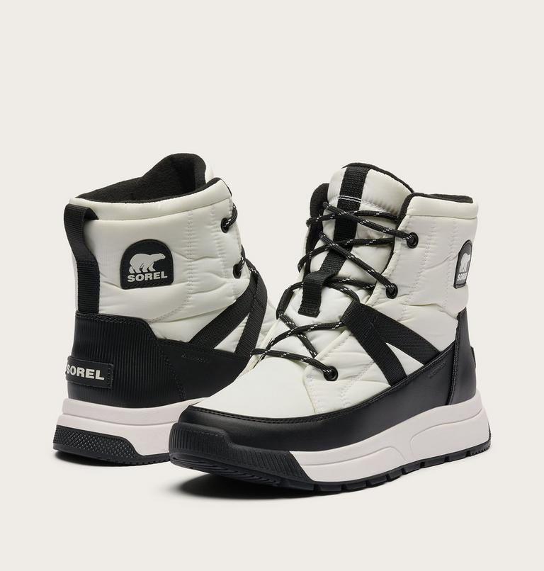 Women's WHITNEY III Mid Waterproof Boots, Color: Sea Salt, Black, image 8