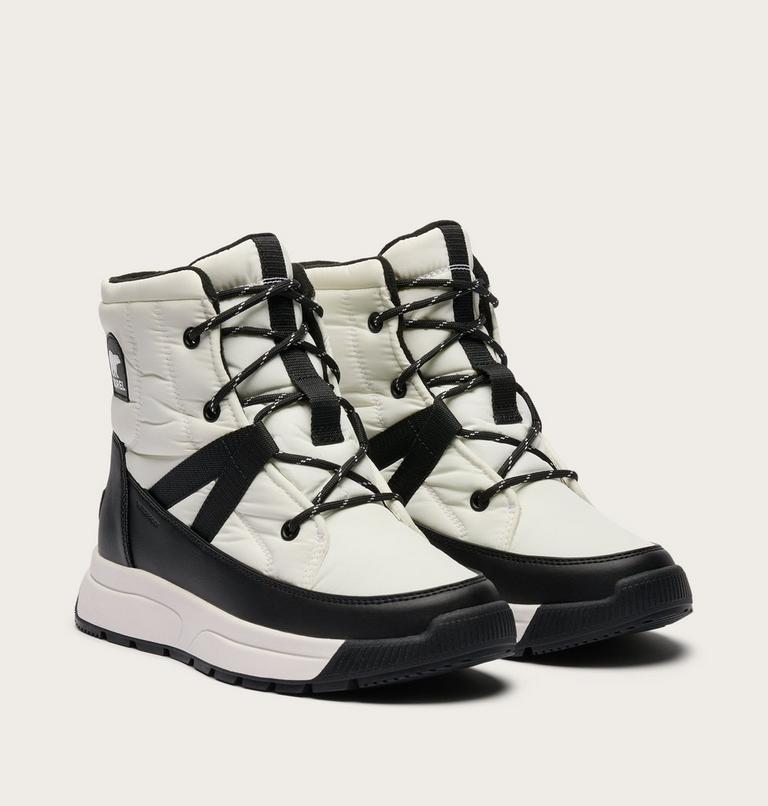 Women's WHITNEY III Mid Waterproof Boots, Color: Sea Salt, Black, image 2