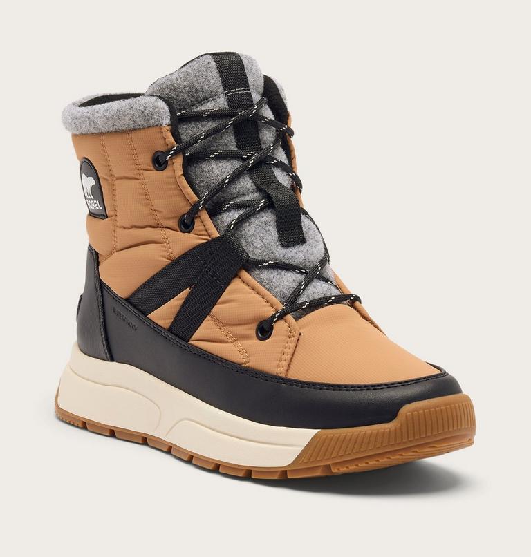 Women's WHITNEY III Mid Waterproof Boots, Color: Tawny Buff, Black, image 6