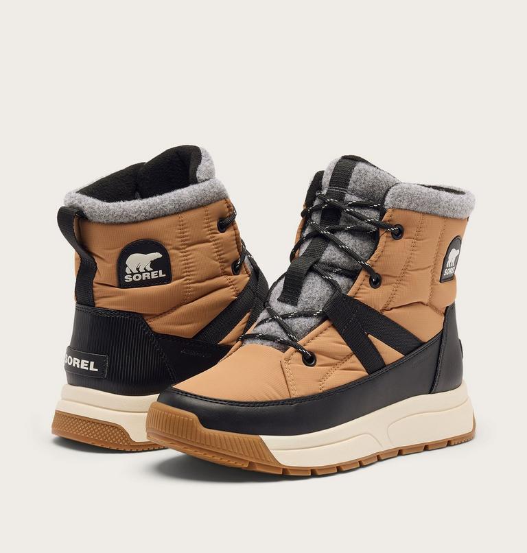 Women's WHITNEY III Mid Waterproof Boots, Color: Tawny Buff, Black, image 8