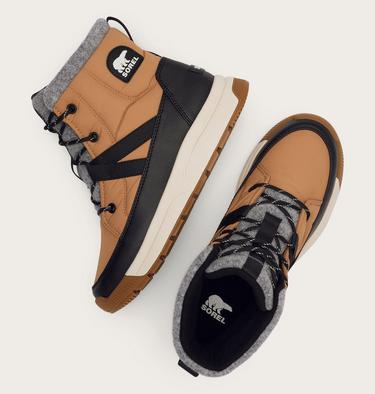 Botas impermeables de caña media WHITNEY III para mujer, Color: Tawny Buff, Black, image 16