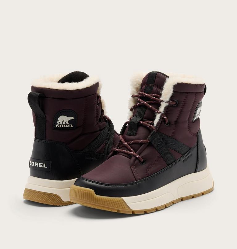 Women's Whitney III Mid Winter Boots, Color: Red Lodge, Black, image 9