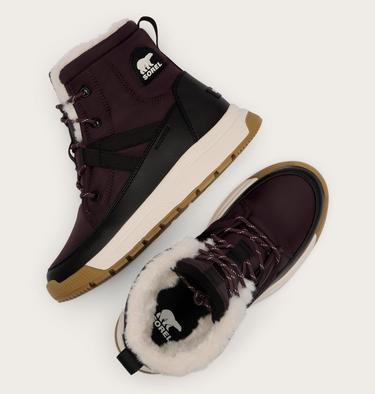 Whitney III Mid Women's Winter Boot, Color: Red Lodge, Black, image 8