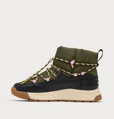 Botas impermeables sin cordones WHITNEY IIl para mujer, Color: Utility Green, Black, image 7