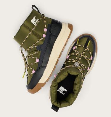 Botas impermeables sin cordones WHITNEY IIl para mujer, Color: Utility Green, Black, image 8