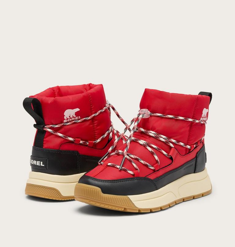 Women's WHITNEY IIl Slip-On Waterproof Boots, Color: Bright Red, Black, image 8