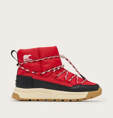 Botas impermeables sin cordones WHITNEY IIl para mujer, Color: Bright Red, Black, image 9