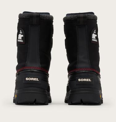 Men's CARIBOU HORIZON GTX Winter Boots, Color: Black, Bright Red, image 4