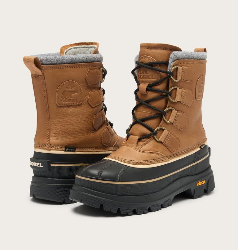 Men's CARIBOU HORIZON GTX Winter Boots, Color: Caribou Buff, Black, image 8