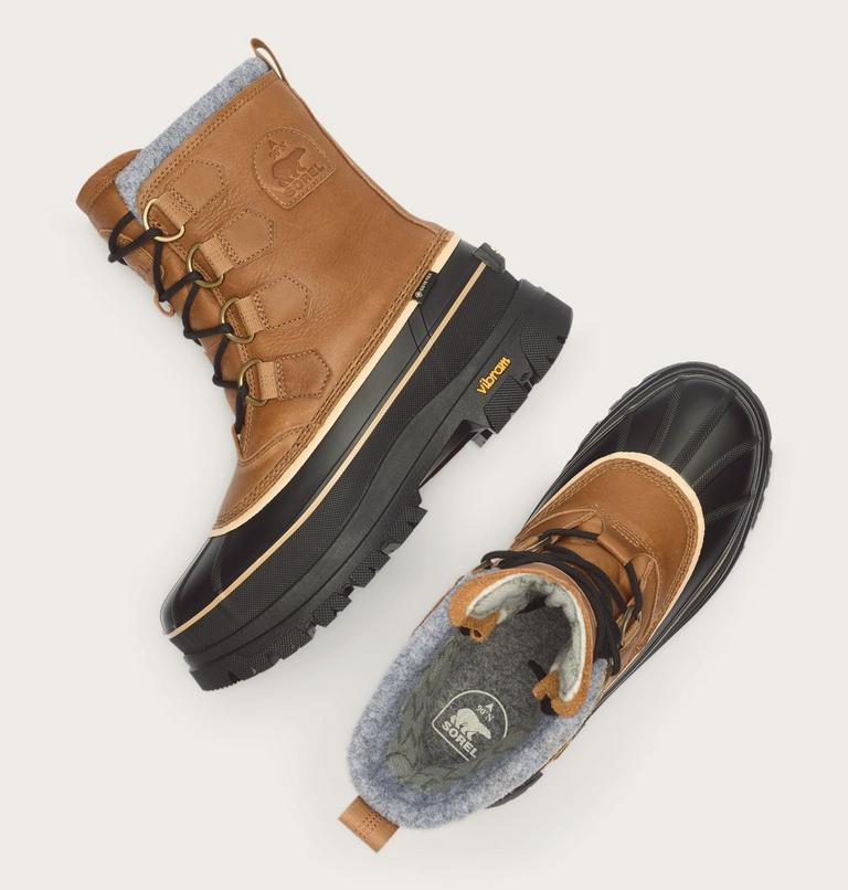 Men's CARIBOU HORIZON GTX Winter Boots, Color: Caribou Buff, Black, image 9