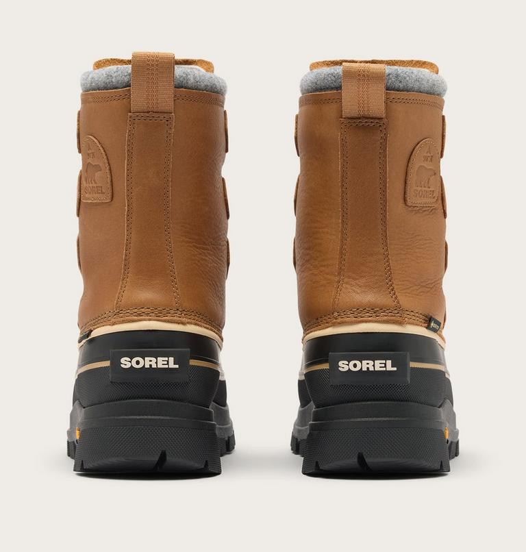Men's CARIBOU HORIZON GTX Winter Boots, Color: Caribou Buff, Black, image 3