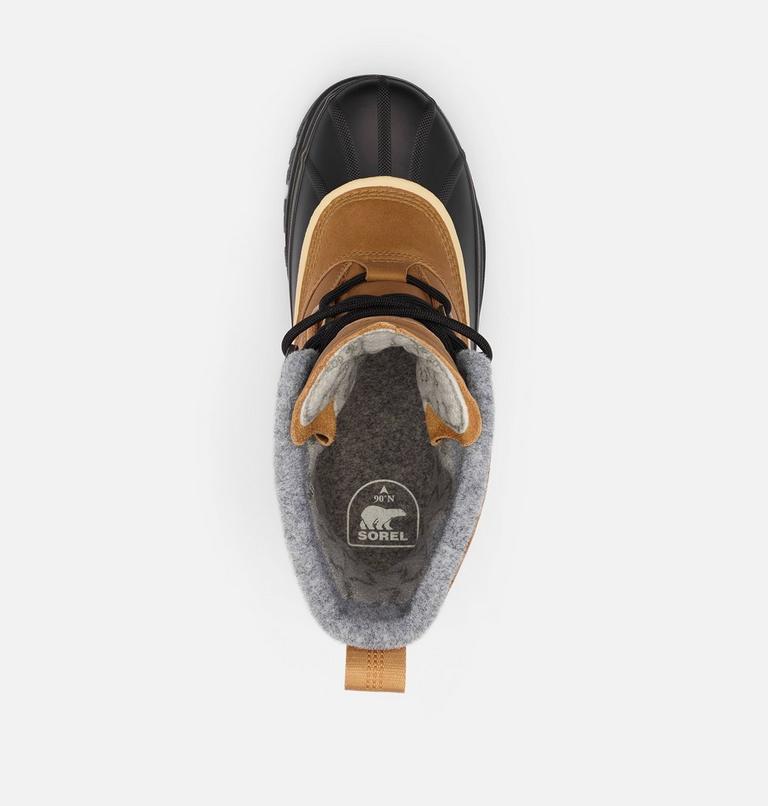 Men's CARIBOU HORIZON GTX Winter Boots, Color: Caribou Buff, Black, image 7