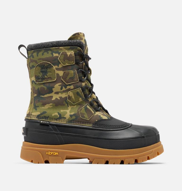 Men's CARIBOU HORIZON GTX Winter Boots, Color: Utility Green, Black, image 1