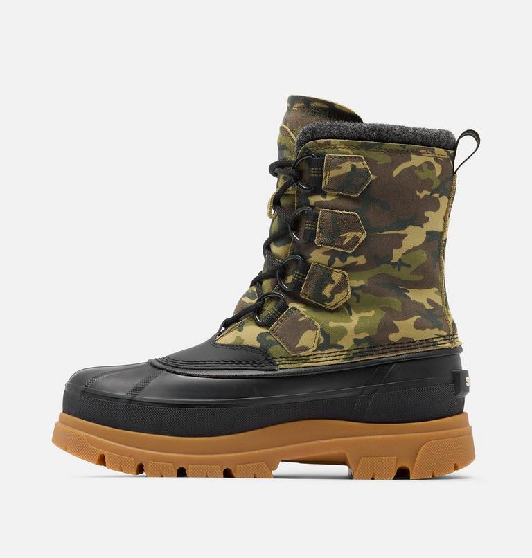 Men's CARIBOU HORIZON GTX Winter Boots, Color: Utility Green, Black, image 2